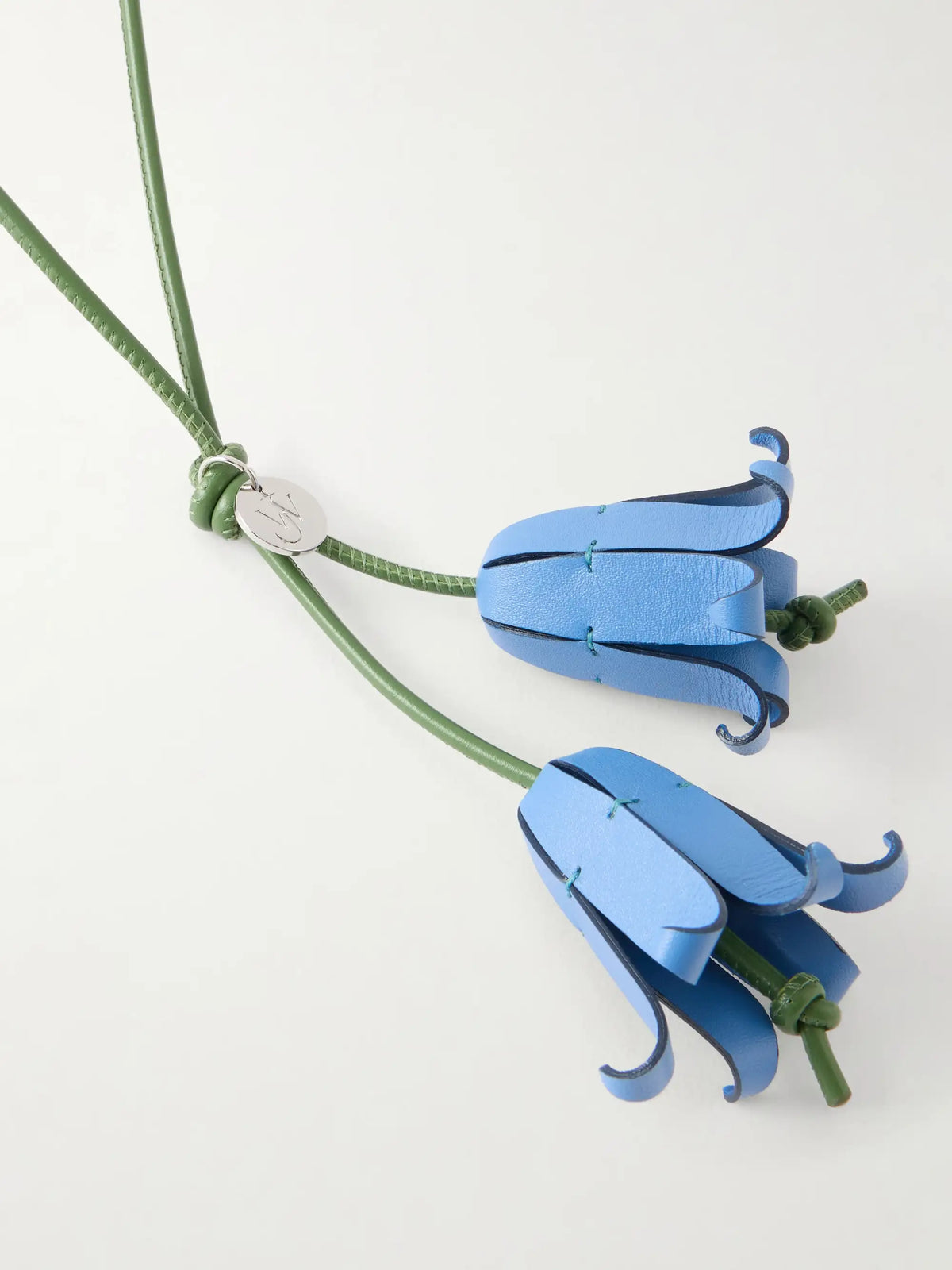 Bluebells Leather Bag Charm