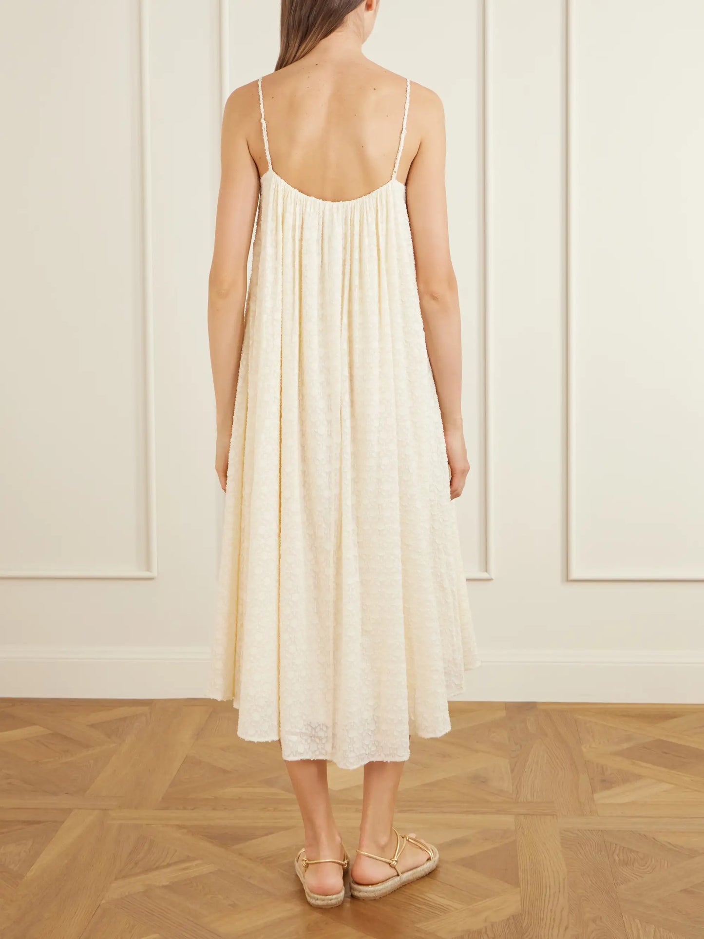 Confidentielle Draped Silk And Cotton-blend Coverup