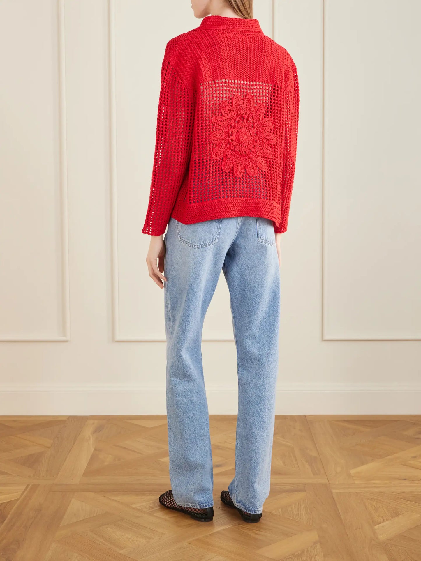 Solar Open-knit Cotton Cardigan