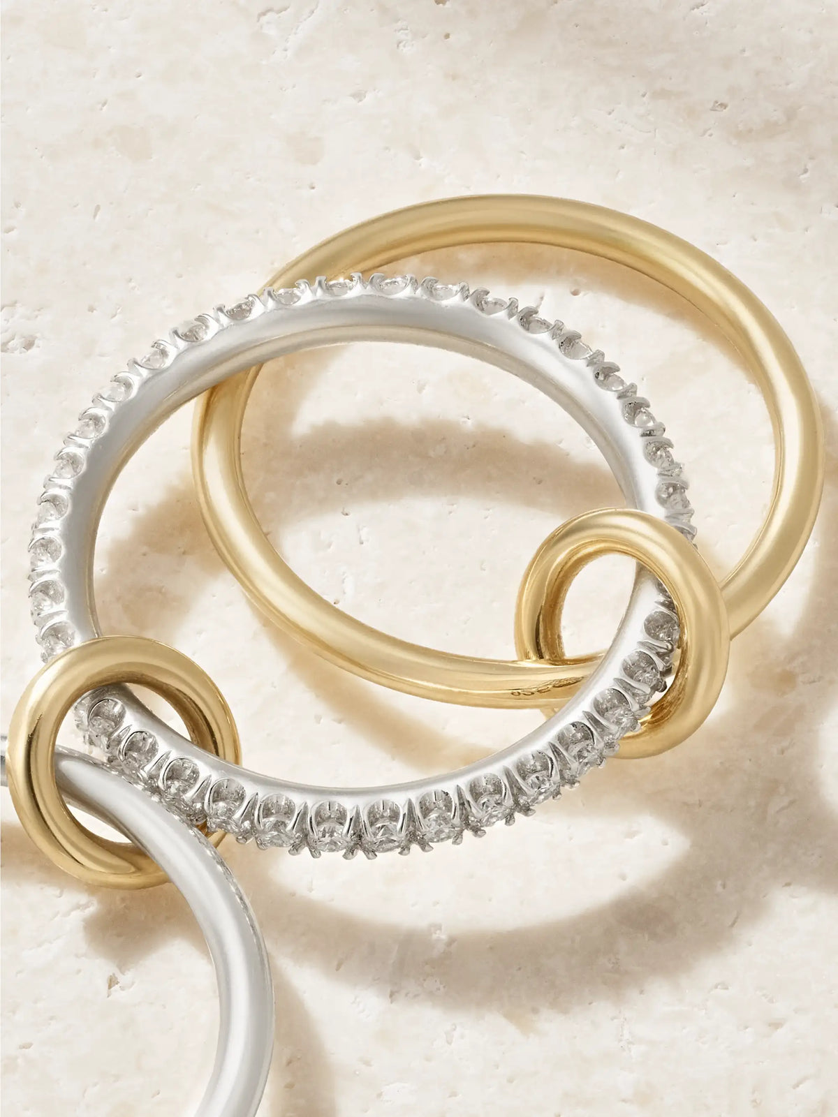 Tigris Sterling Silver, 18-karat Gold And Diamond Ring