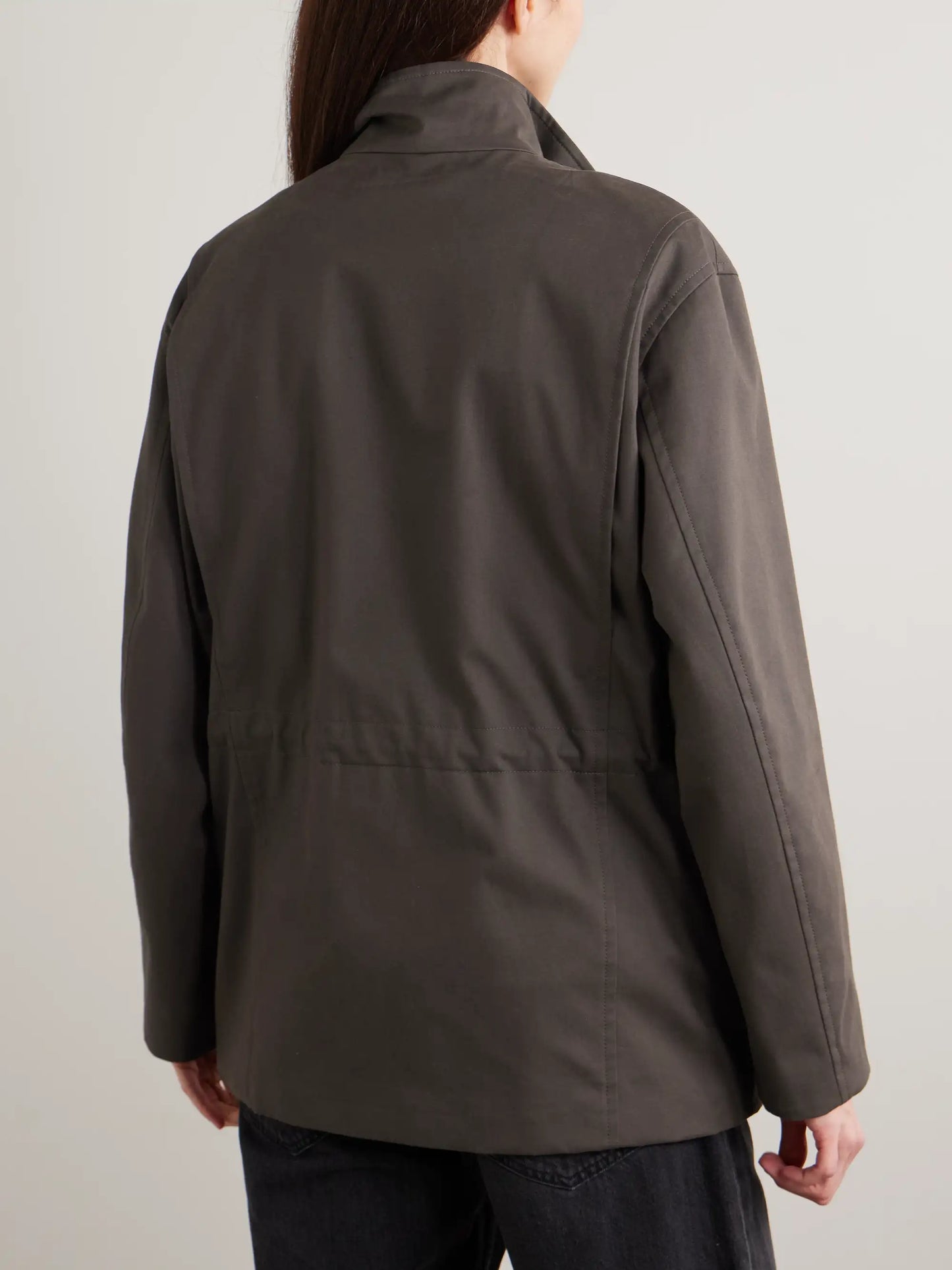 Floriane Stretch Cotton And Cashmere-blend Field Jacket