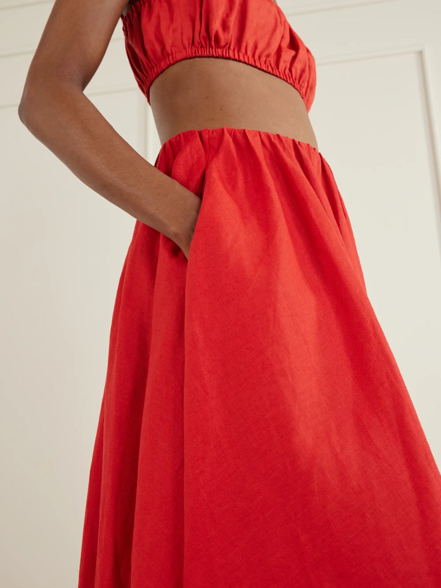 Milano Linen Maxi Skirt