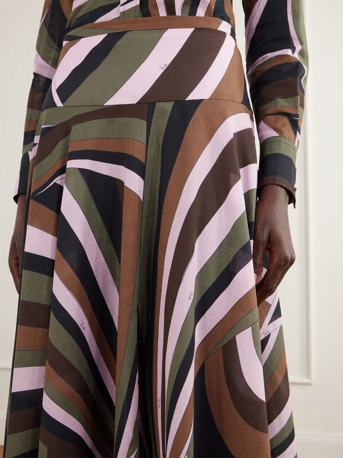 PUCCI Printed Cotton-muslin Maxi Skirt