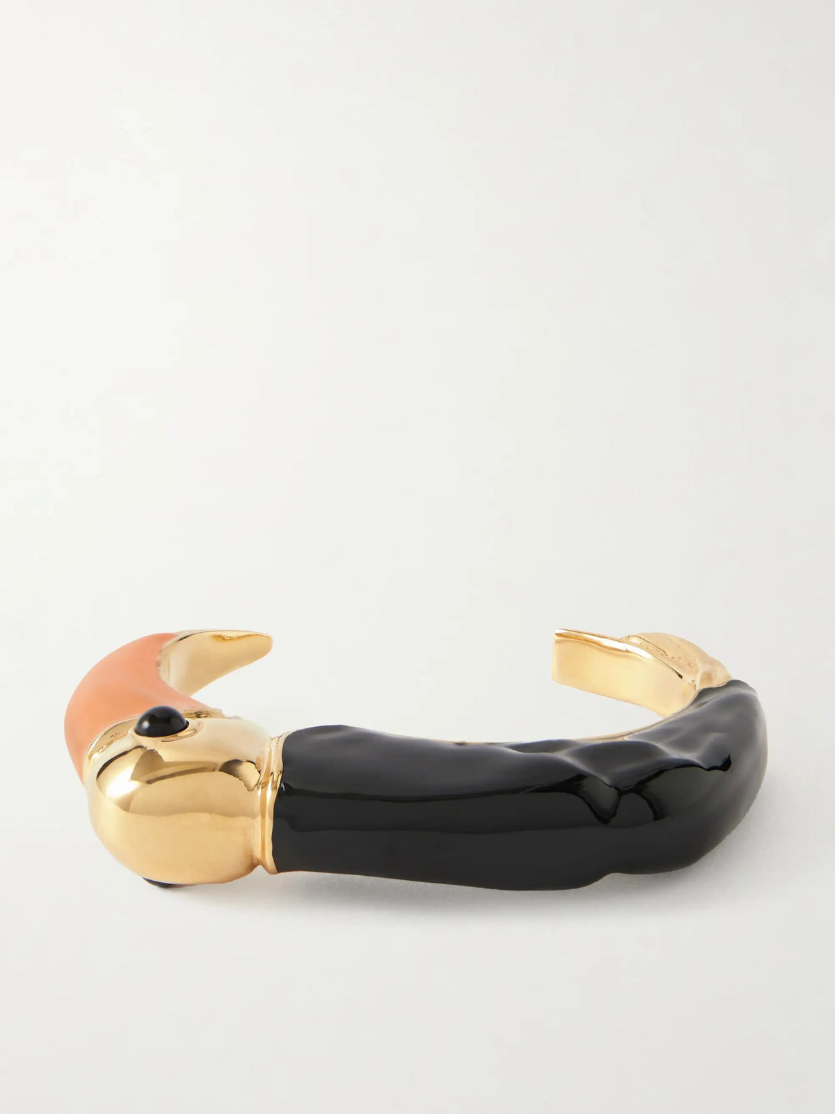 Gold-tone, Enamel And Resin Cuff