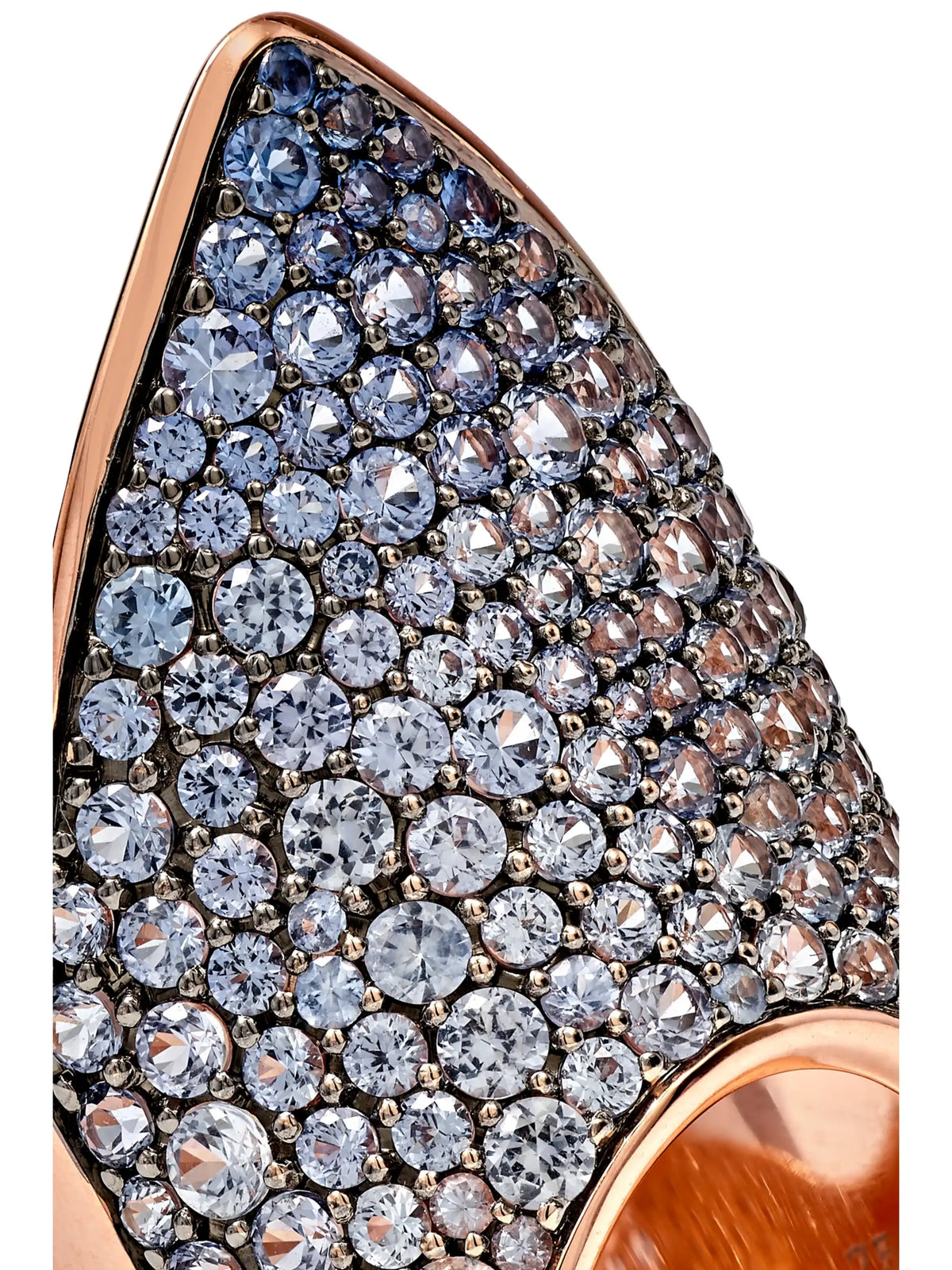 Diane Kordas 18-karat Rose Gold Sapphire Ring