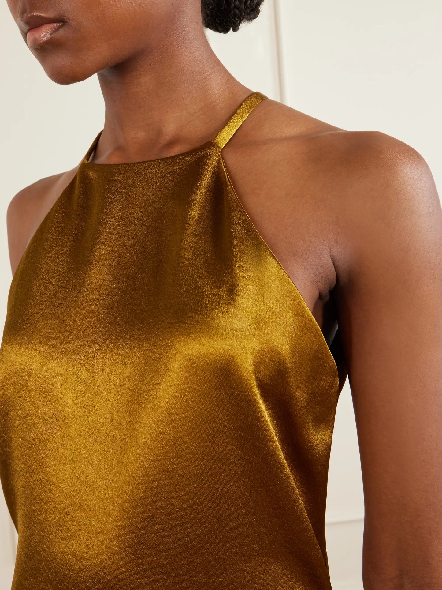 The Martha Satin Maxi Dress