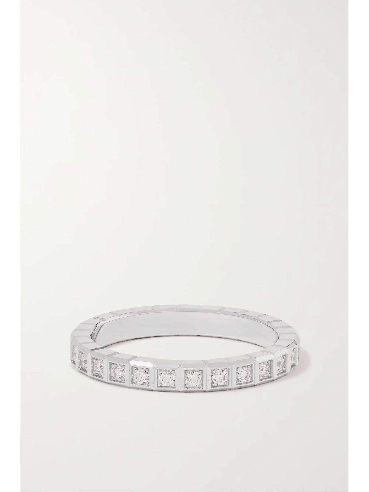 Ice Cube 18-karat White Gold Diamond Ring