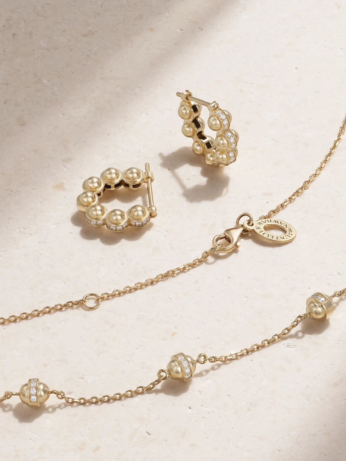 18-karat Gold Multi-stone Jewelry Set