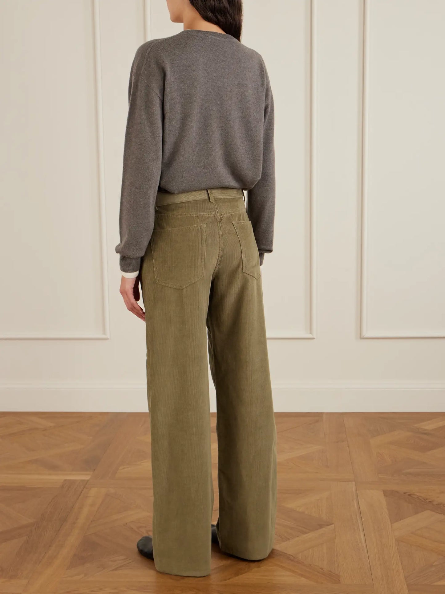 Eglitta Cotton-corduroy Straight-leg Pants