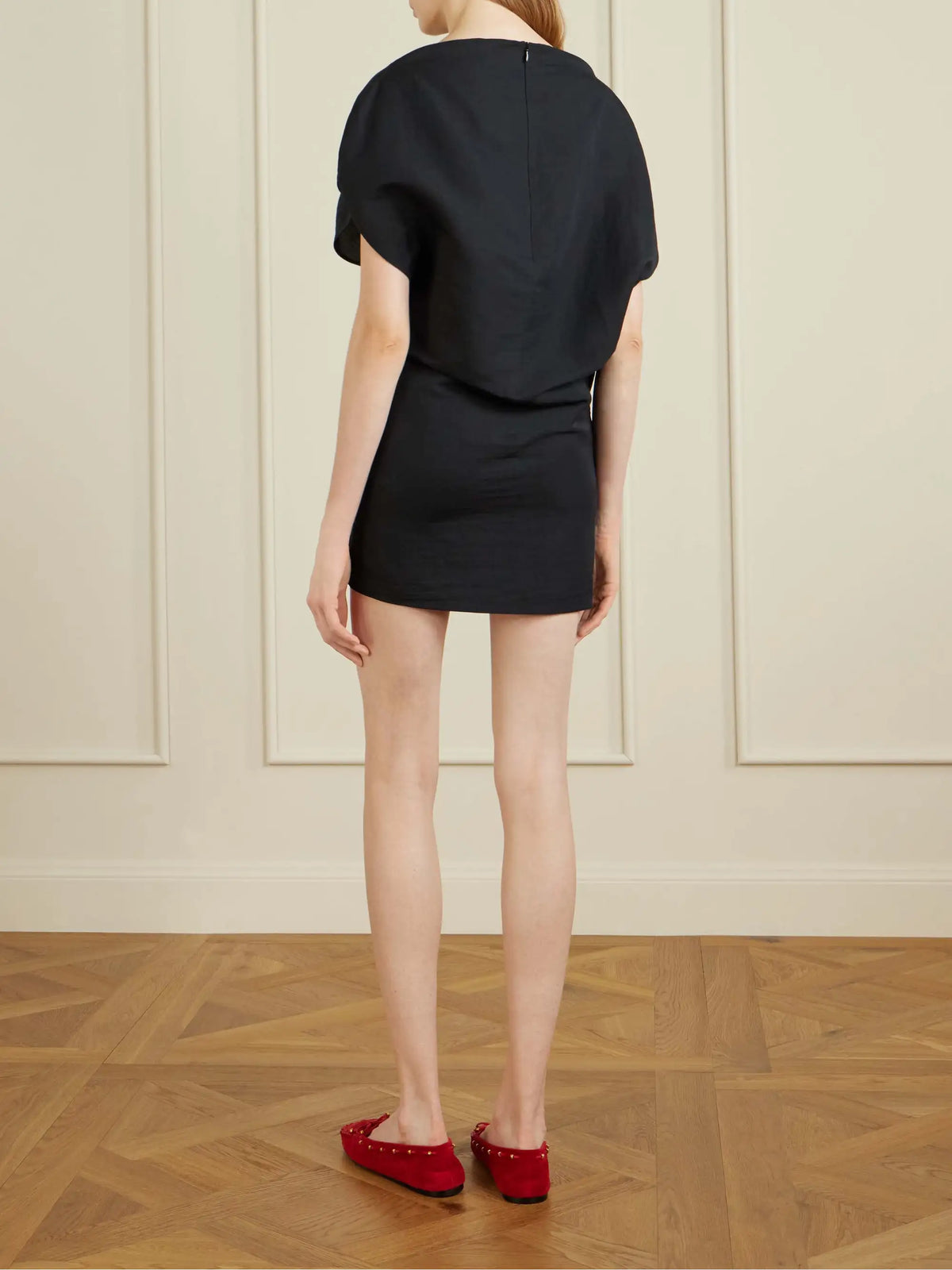 KHAITE Erin Silk And Cotton-blend Organza Mini Dress