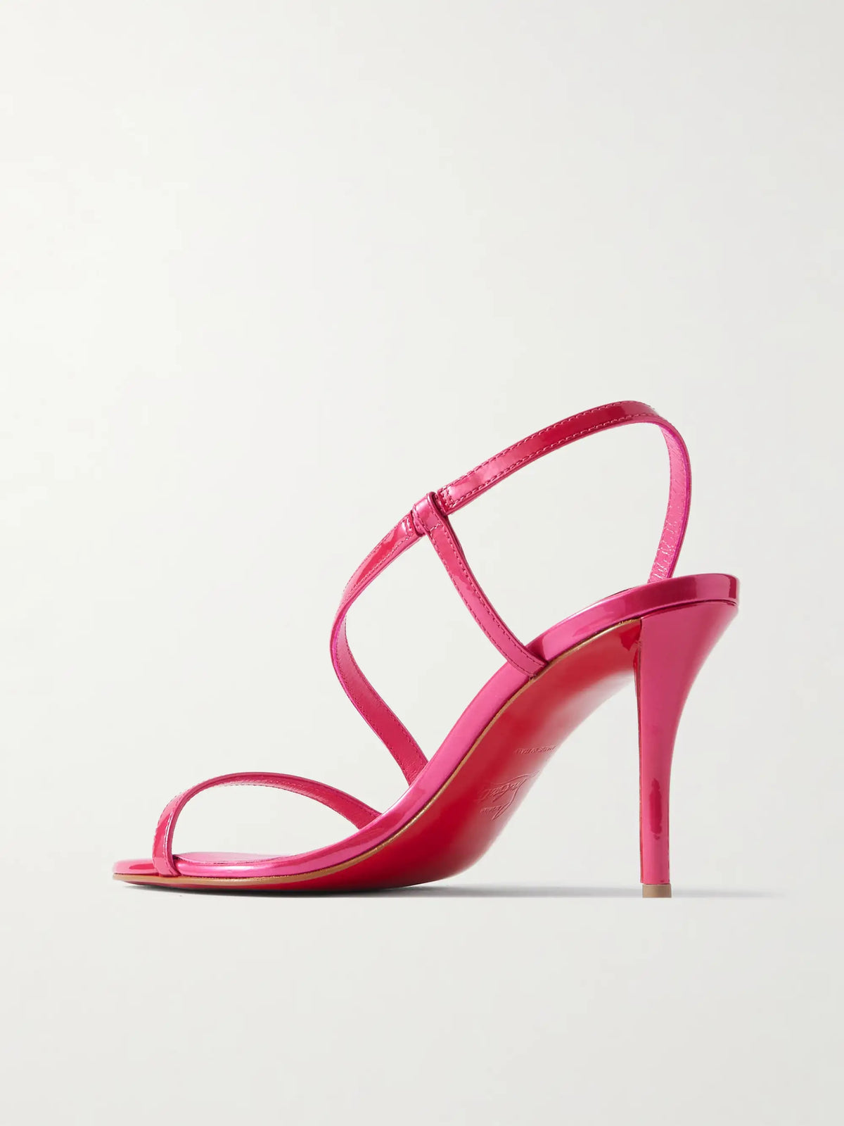 Rosa Z 80 Pvc-trimmed Patent-leather Sandals