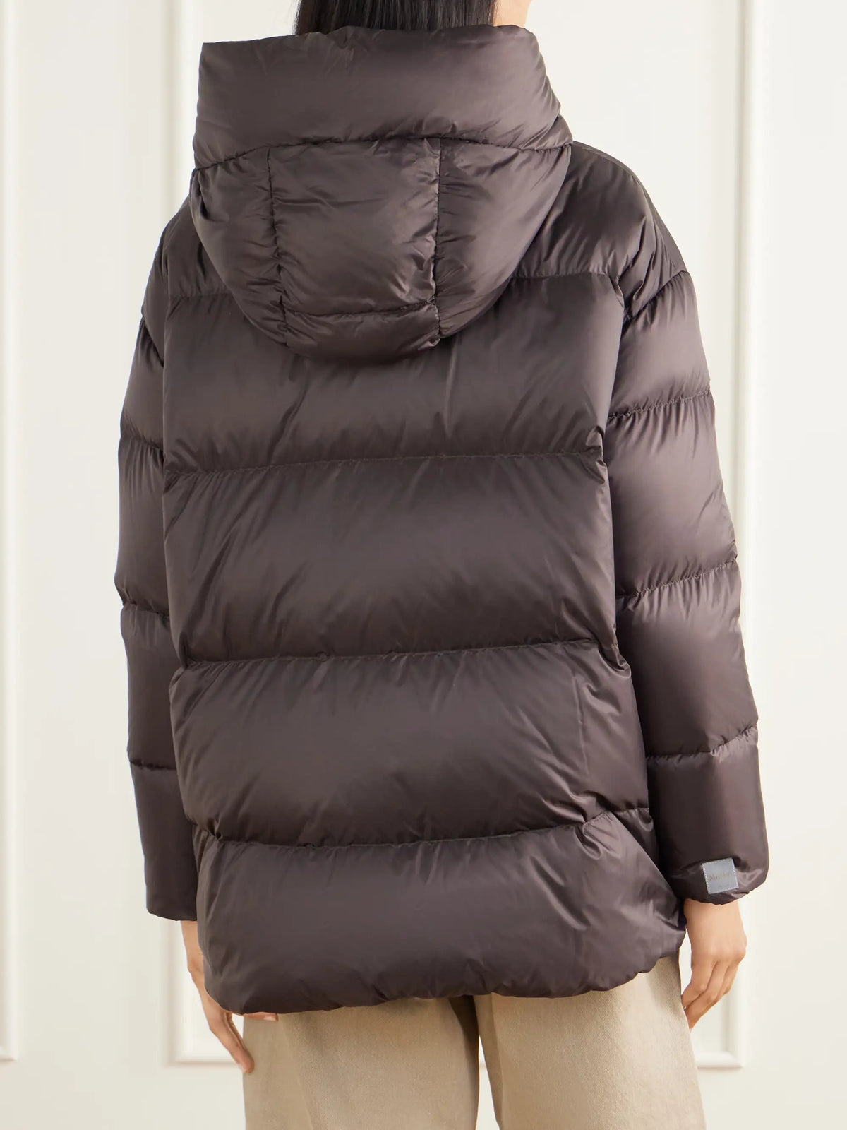Max Mara Nerine Hooded Quilted Shell Down Jacket