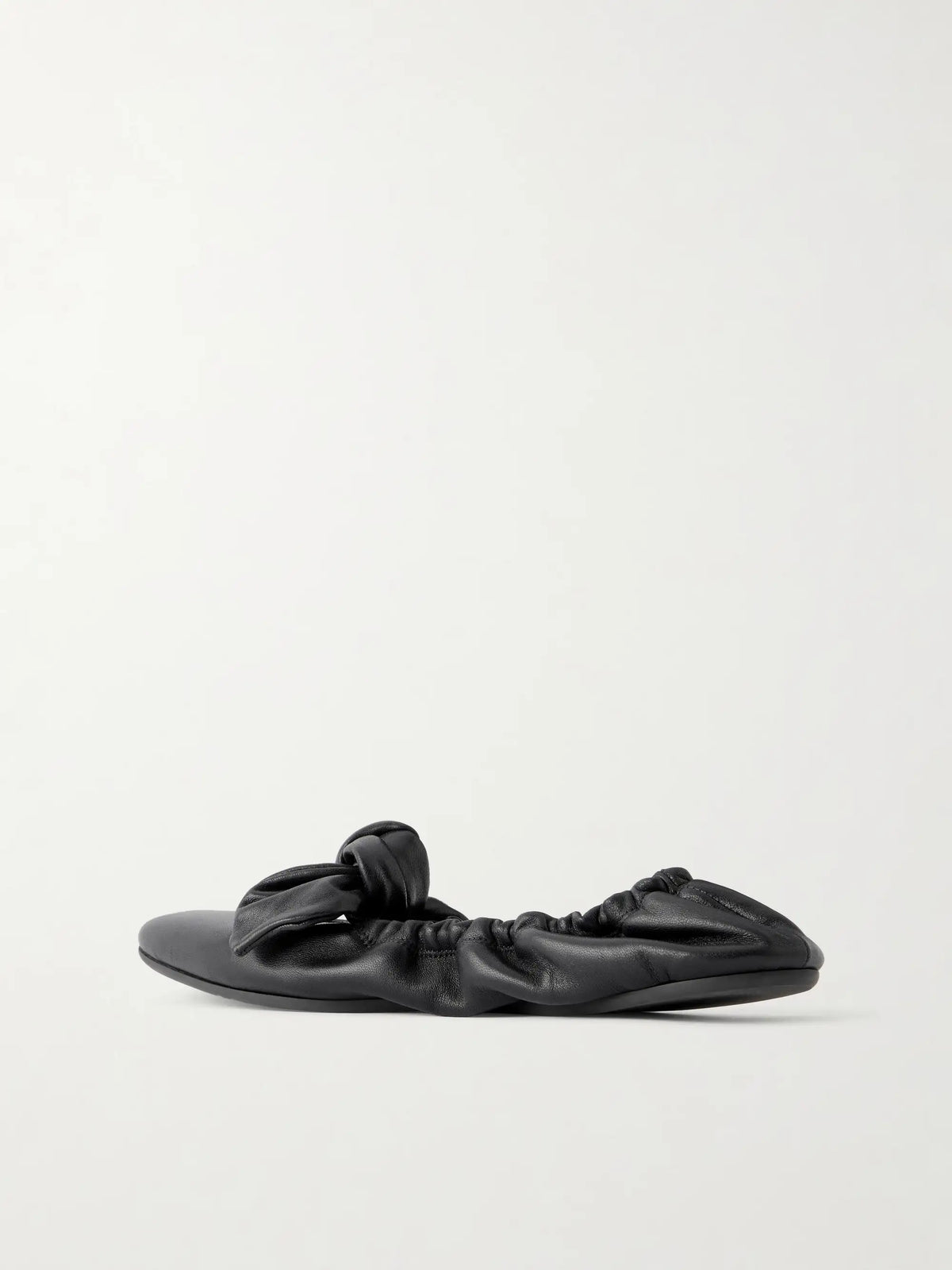 Zimmermann Carousel Knotted Leather Ballerina Flats