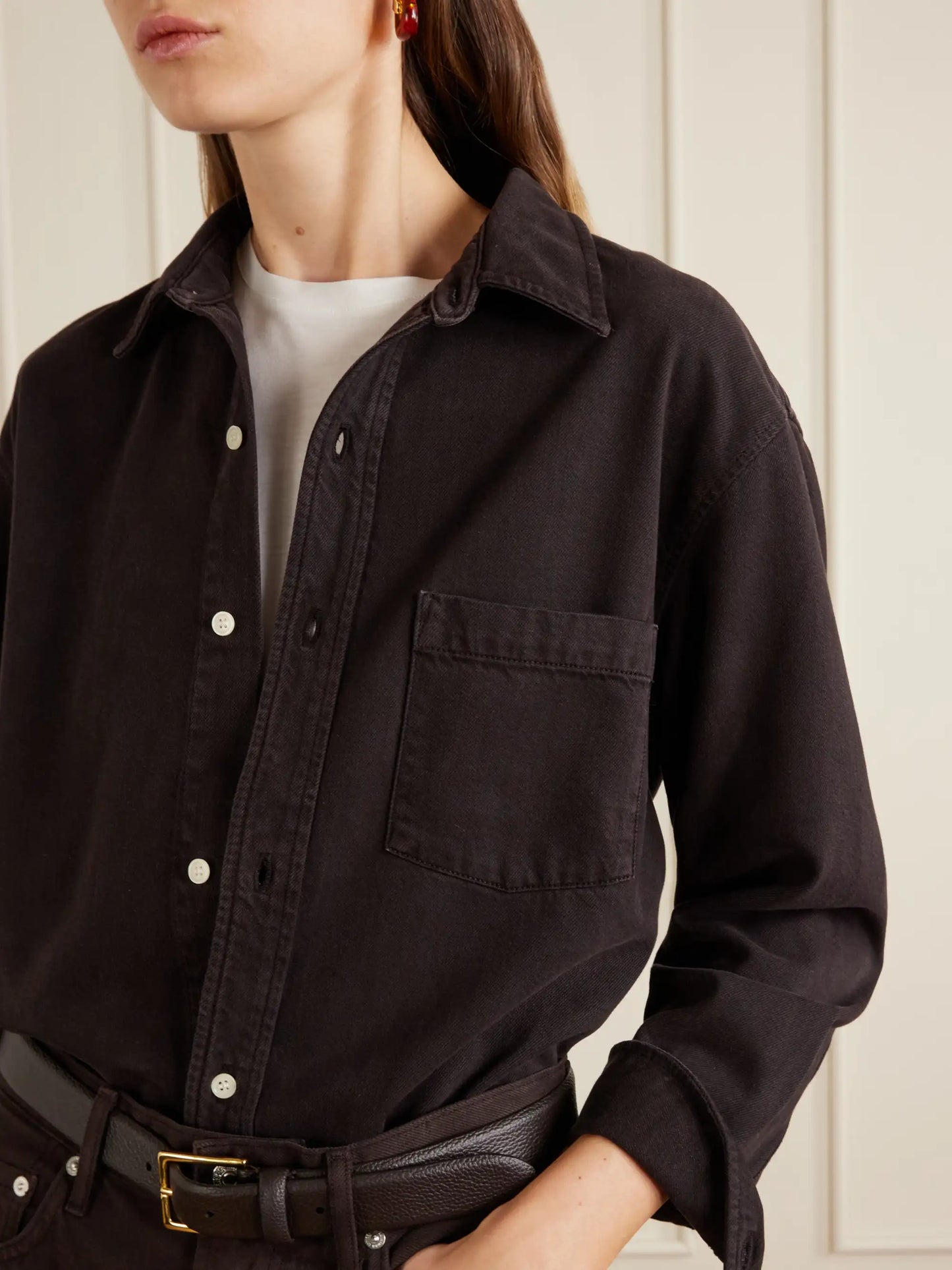 Carter Organic Cotton And Lyocell-blend Twill Shirt