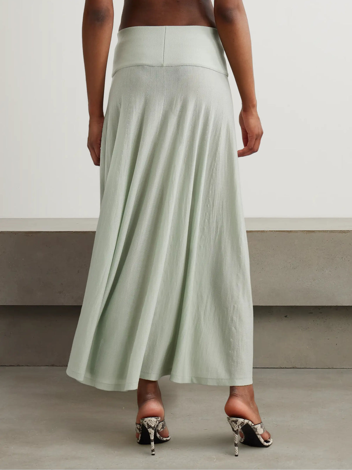 Alaïa Wool-blend Maxi Skirt