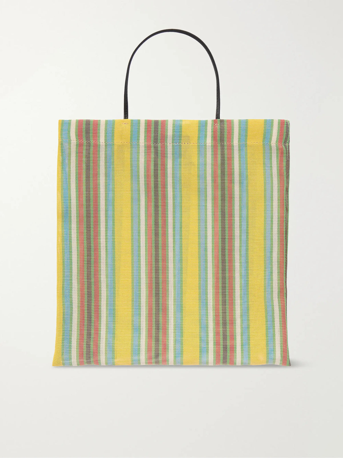 Barn Mini Leather-trimmed Canvas Tote