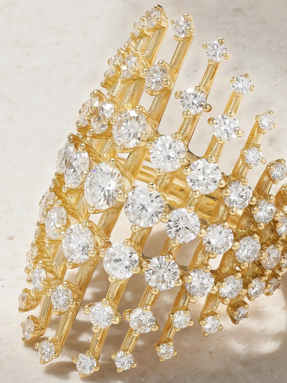 Disco Medium 18-karat Gold Diamond Ring
