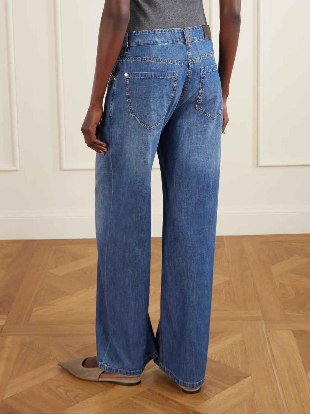 Brunello Cucinelli Mid-rise Wide-leg Jeans
