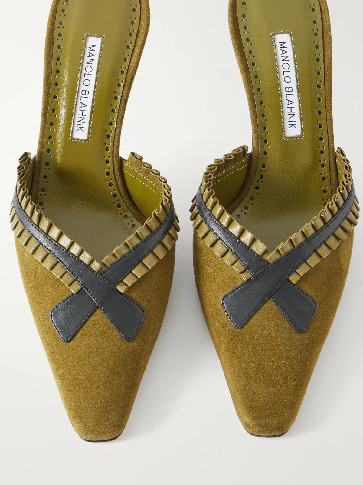 Voluptia 70 Embellished Suede Mules