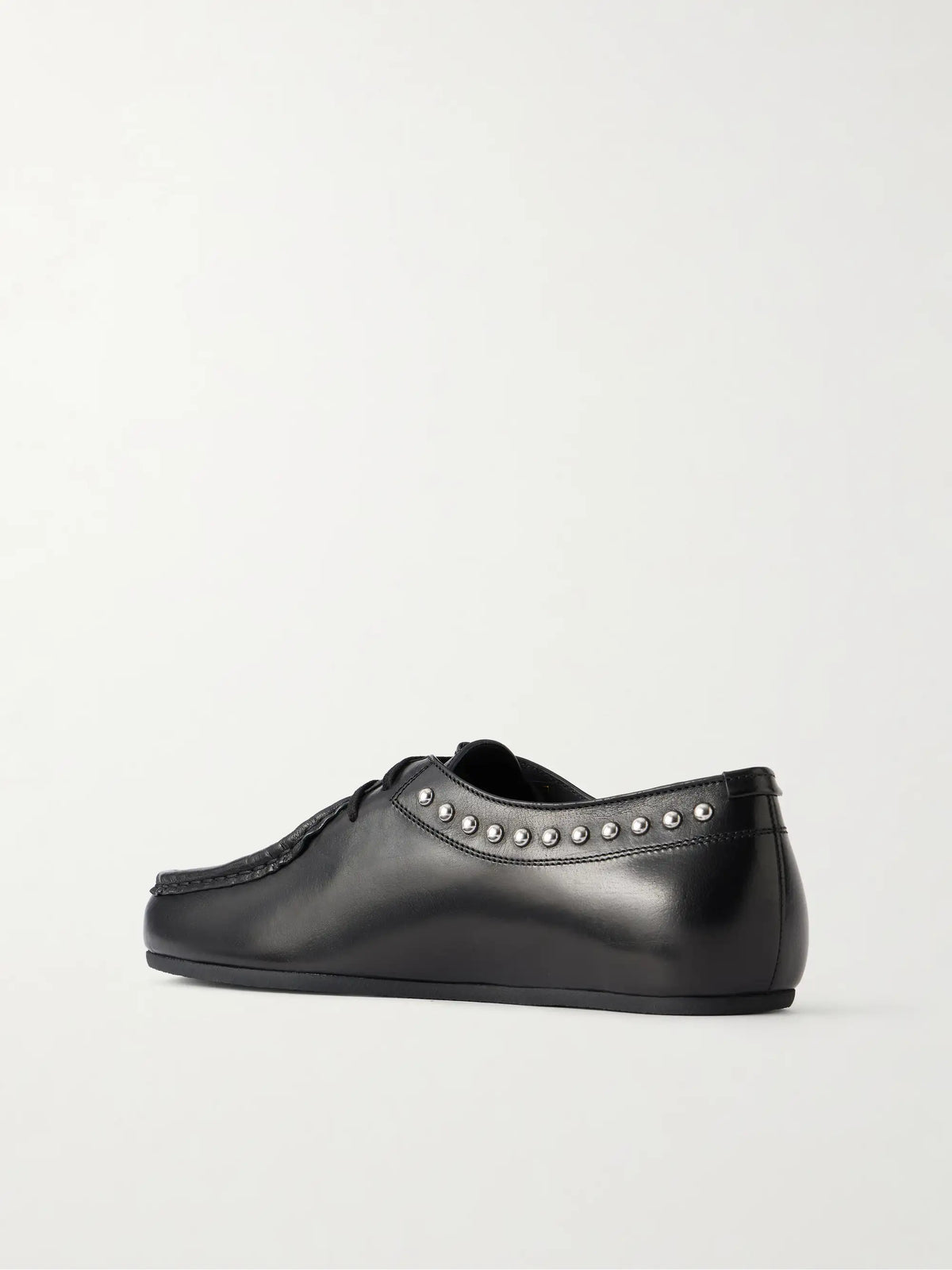 Jil Sander Hood Studded Leather Loafers