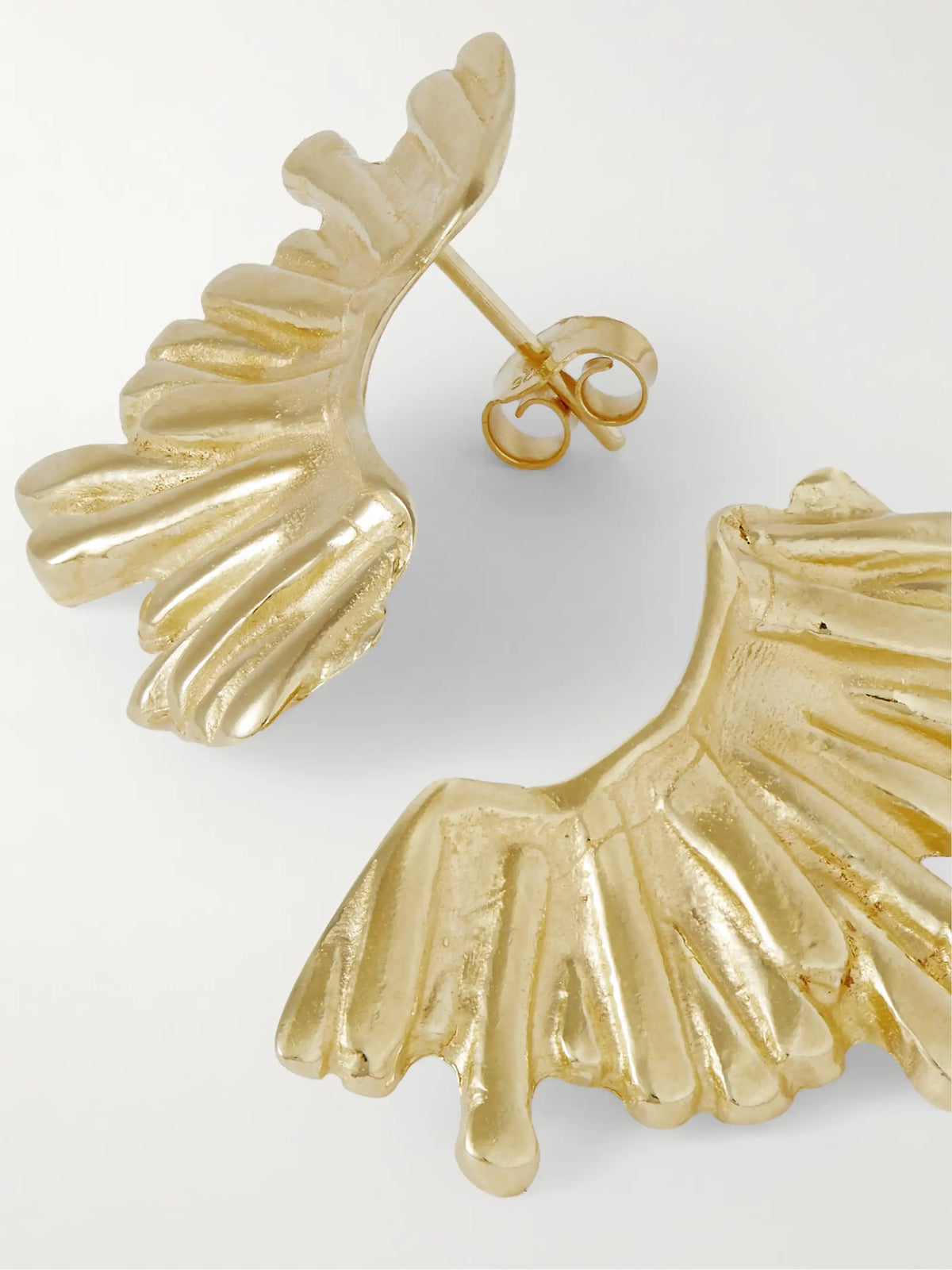 Crescent Sun Gold-plated Earrings