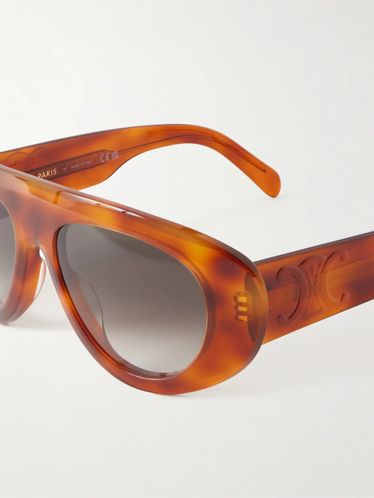 CELINE Eyewear Aviator-style Metal Sunglasses