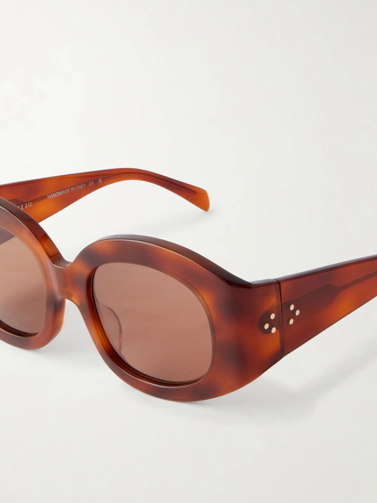Eclipse Round-frame Tortoiseshell Acetate Sunglasses
