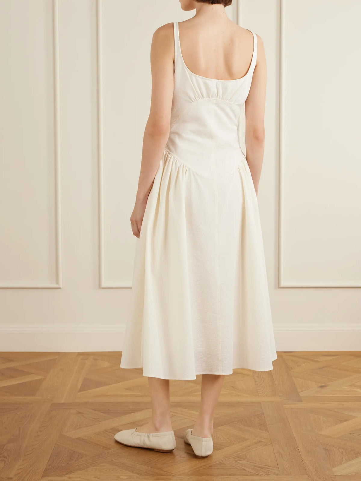Proenza Schouler White Label Solira Seersucker Midi Dress
