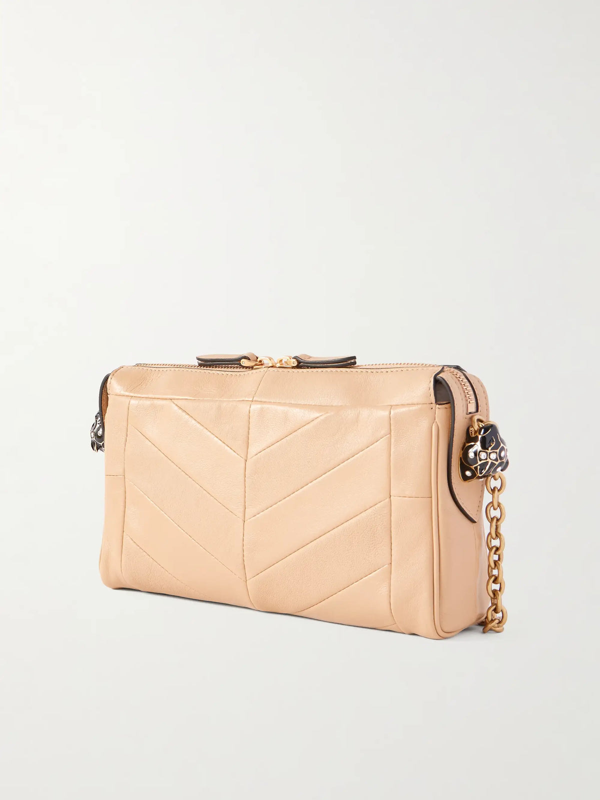 Panthea Paneled Leather Shoulder Bag