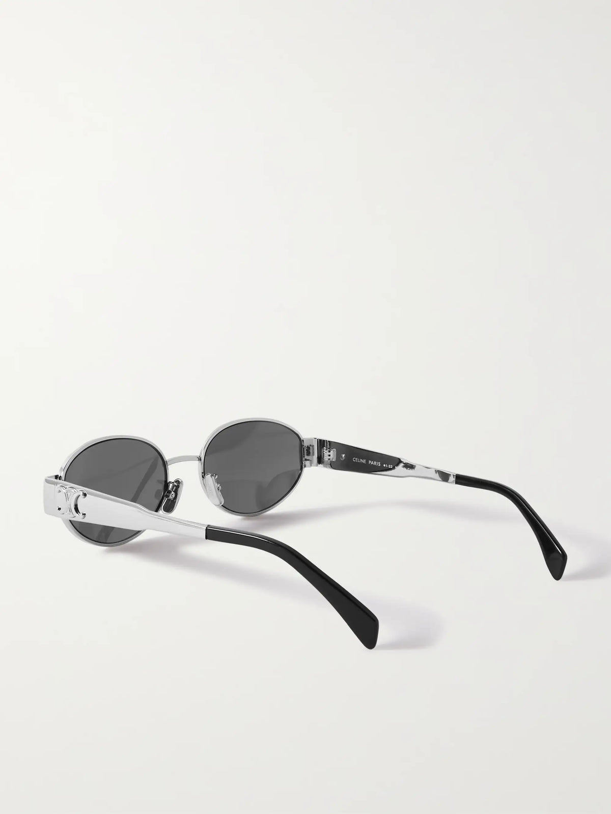 Oval-frame Silver-tone And Acetate Sunglasses