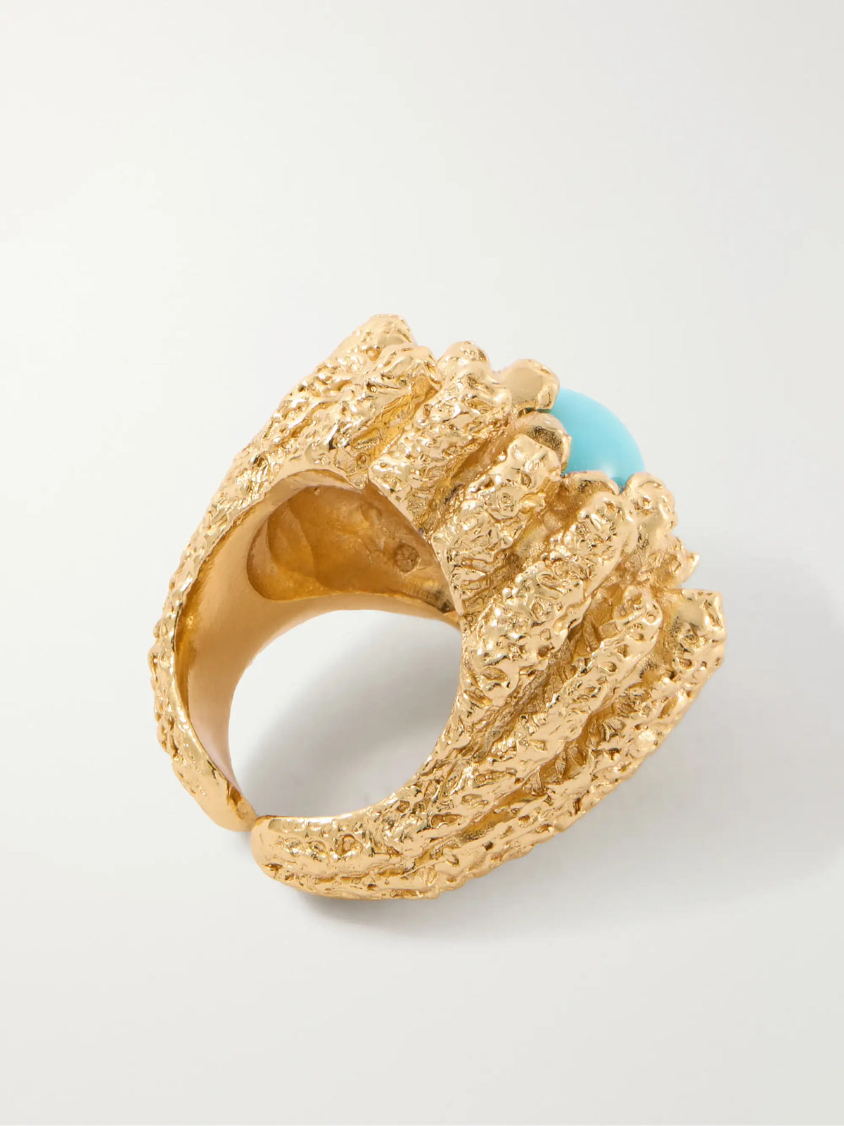 Paola Sighinolfi Lia 18-karat Gold-plated Pewter And Resin Ring