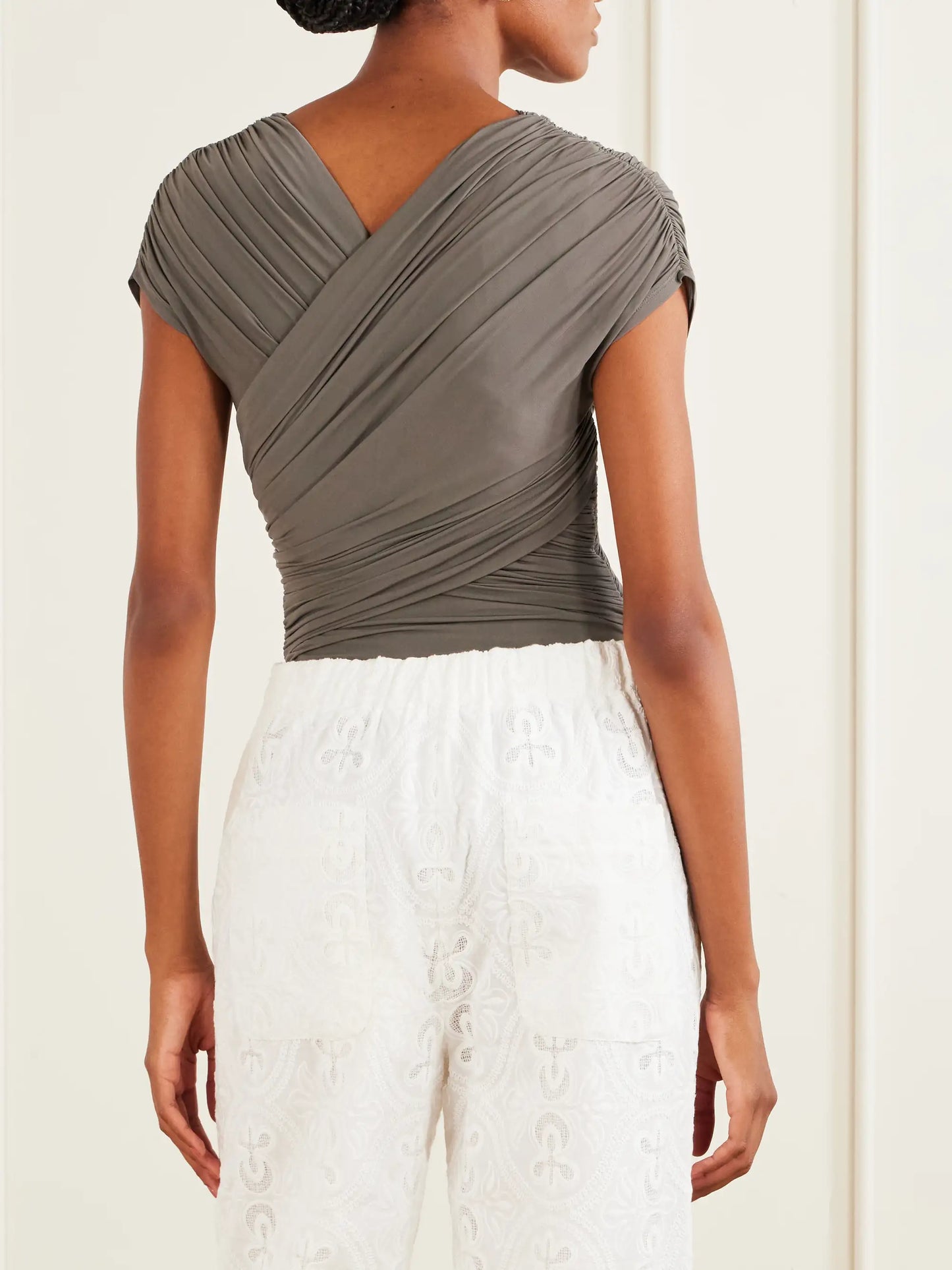Sidney Jersey-crepe Bodysuit