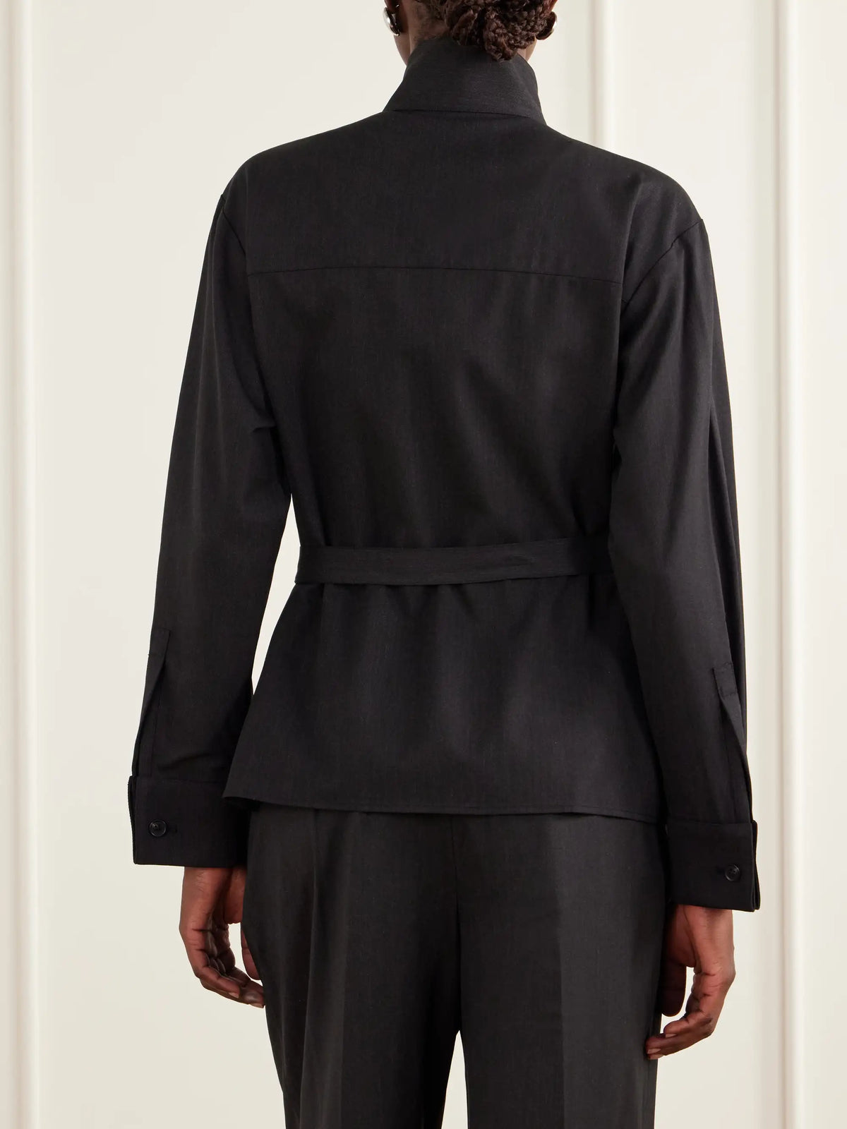 TWP The Last Chapter Belted Wool-blend Twill Jacket