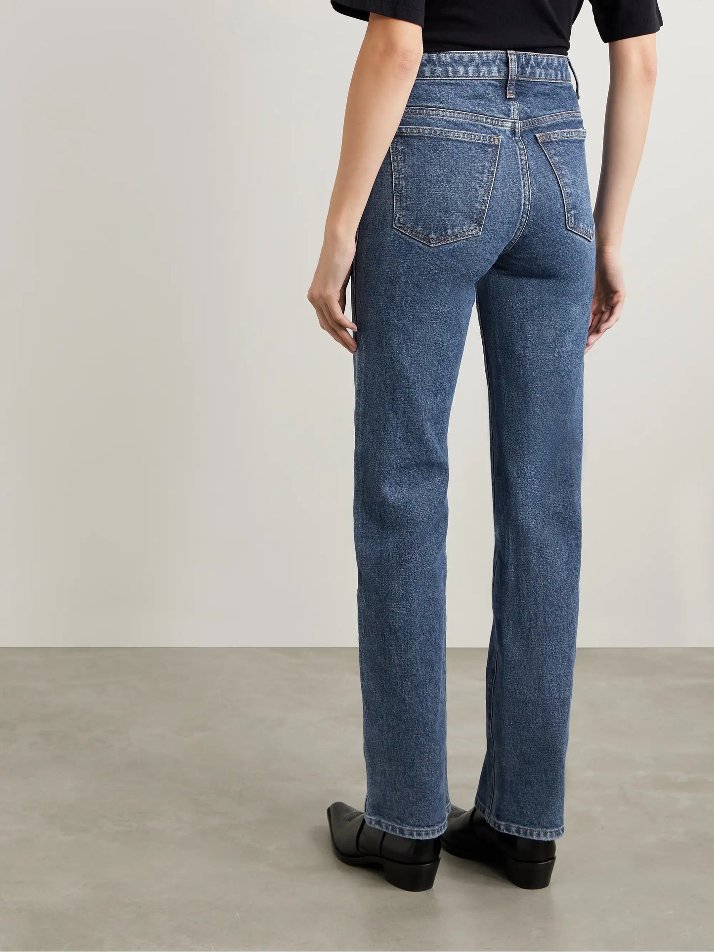 Danielle Stretch High-waist Straight-leg Jeans