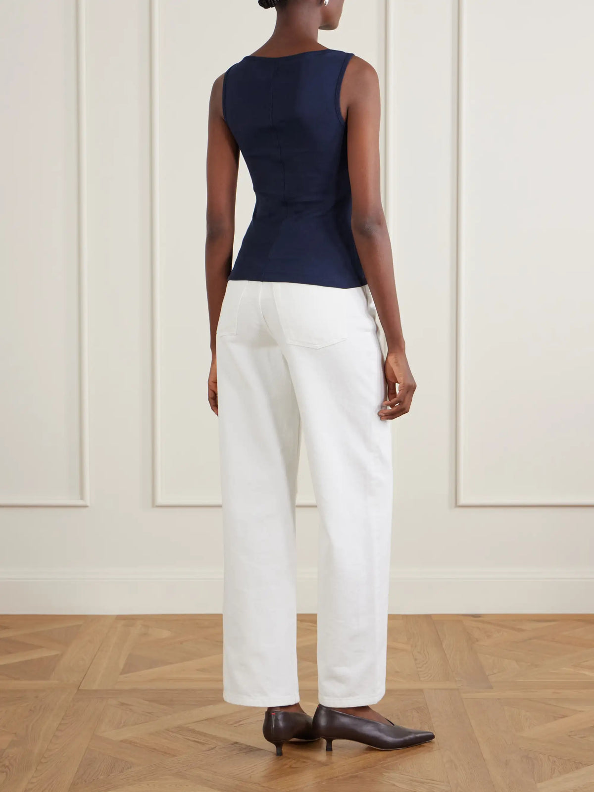 Timmi Ribbed Organic Cotton Tank