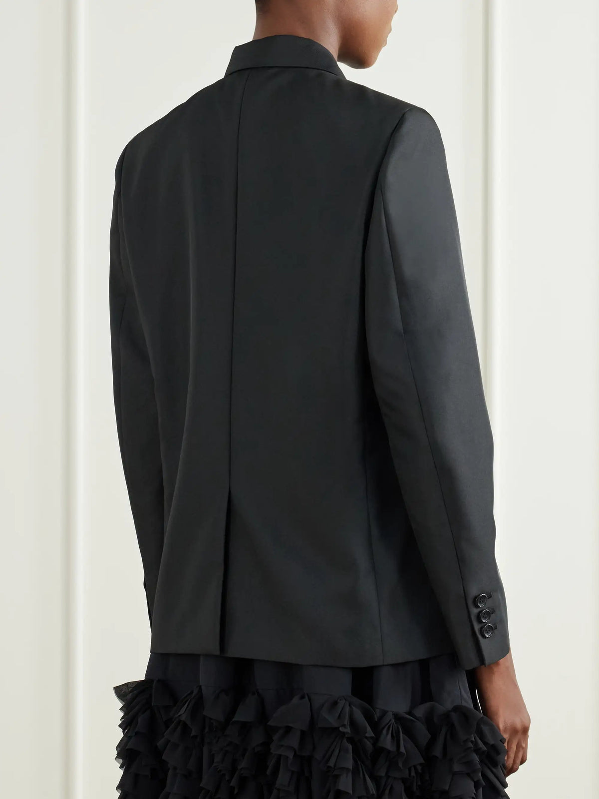 Comme des Garçons Floral-appliquéd Twill Jacket
