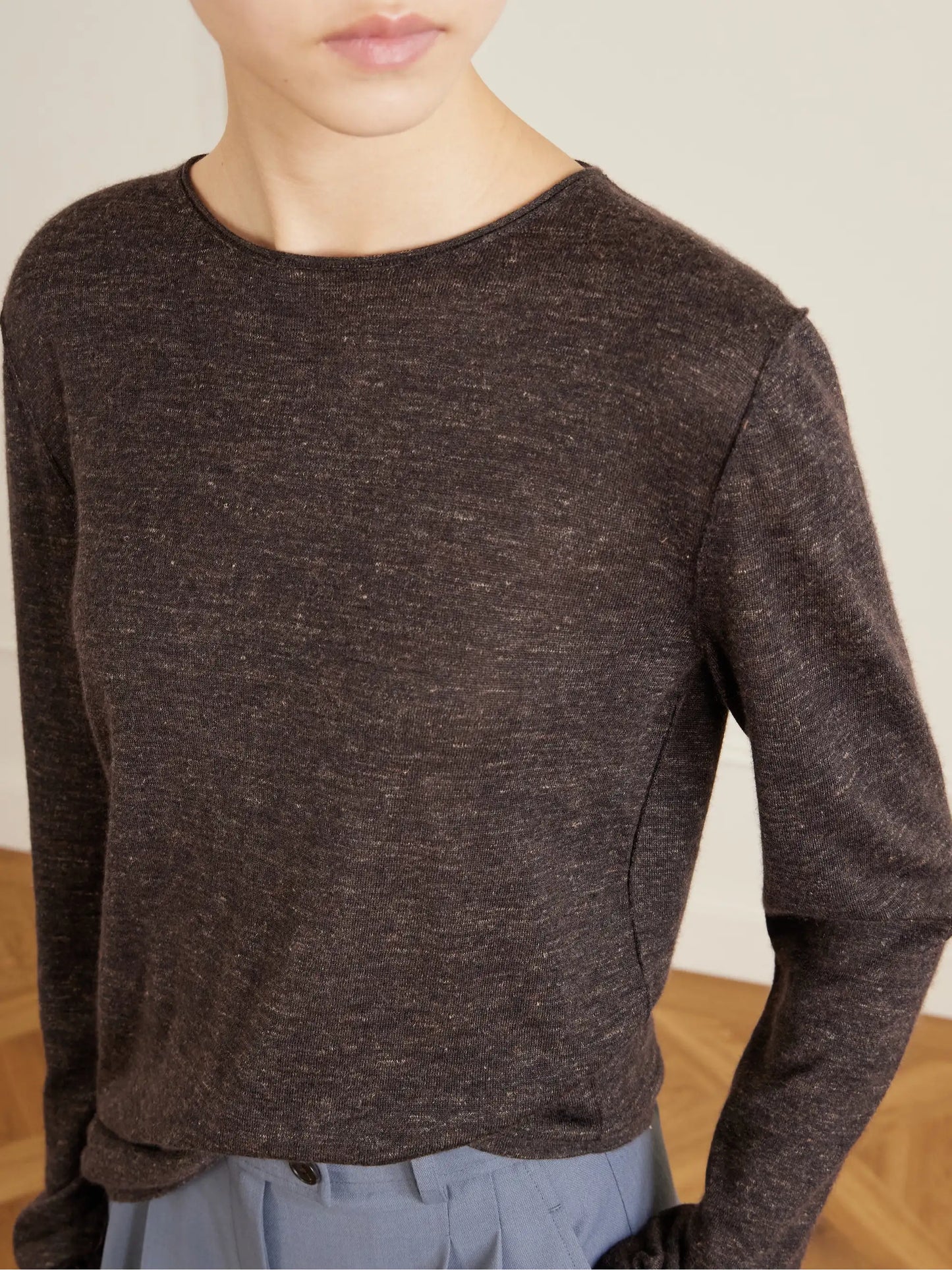 Nile Cashmere, Silk And Linen Blend Sweater
