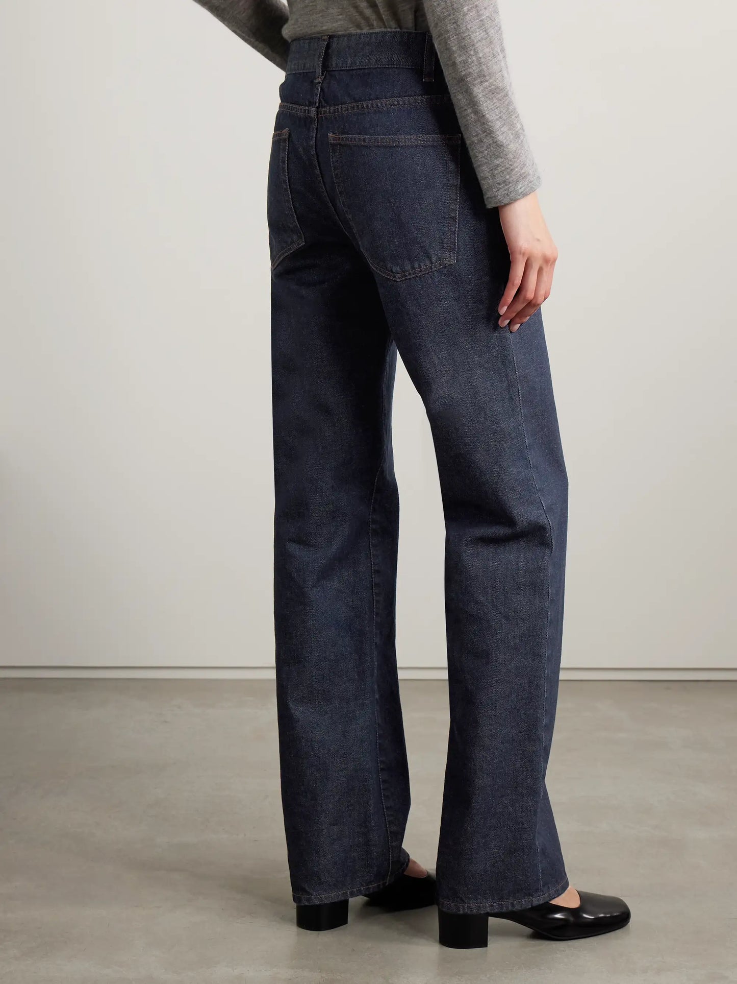 Carlyl Mid-rise Straight-leg Jeans