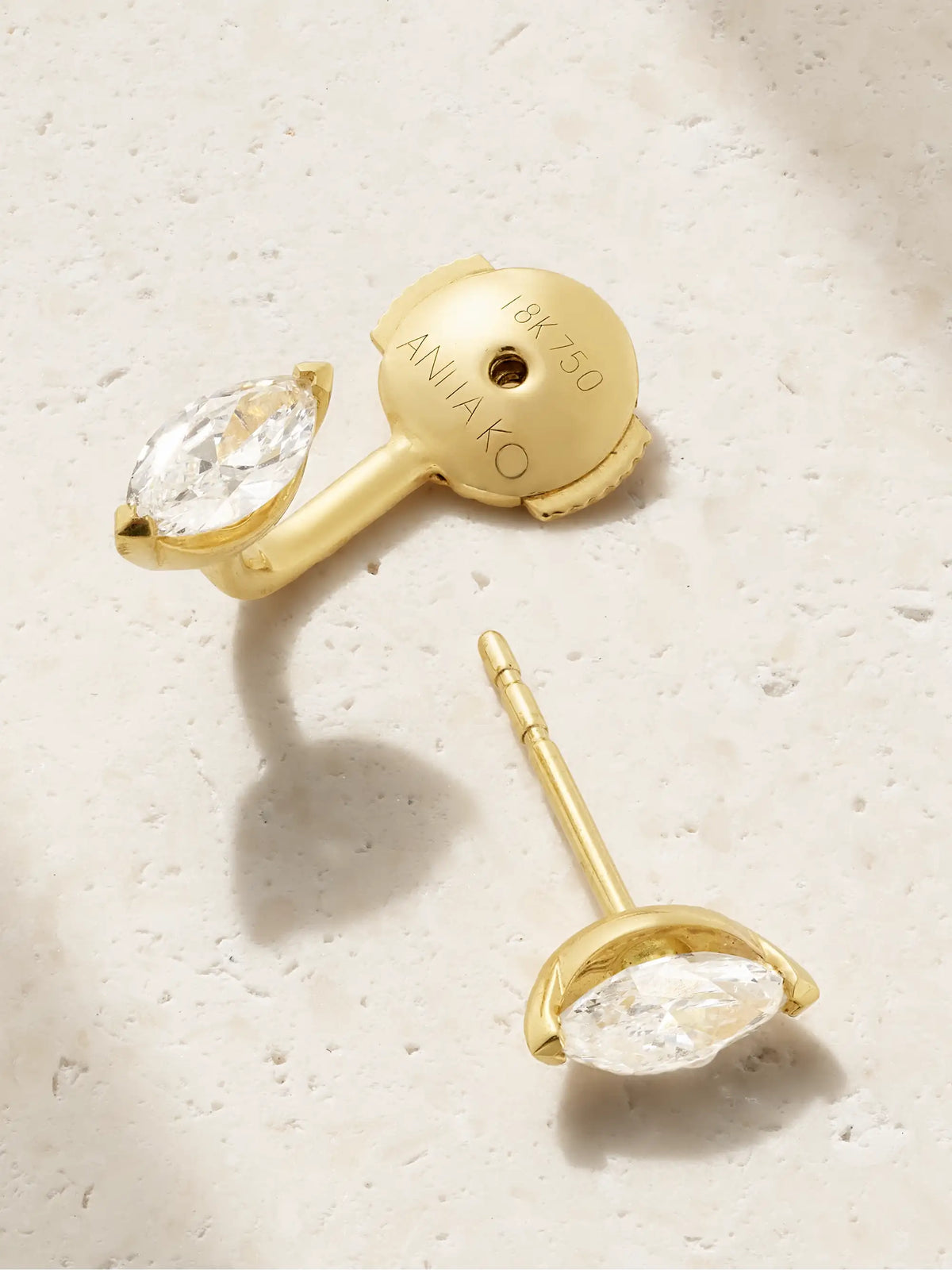 Orbit 18-karat Gold Diamond Single Earring