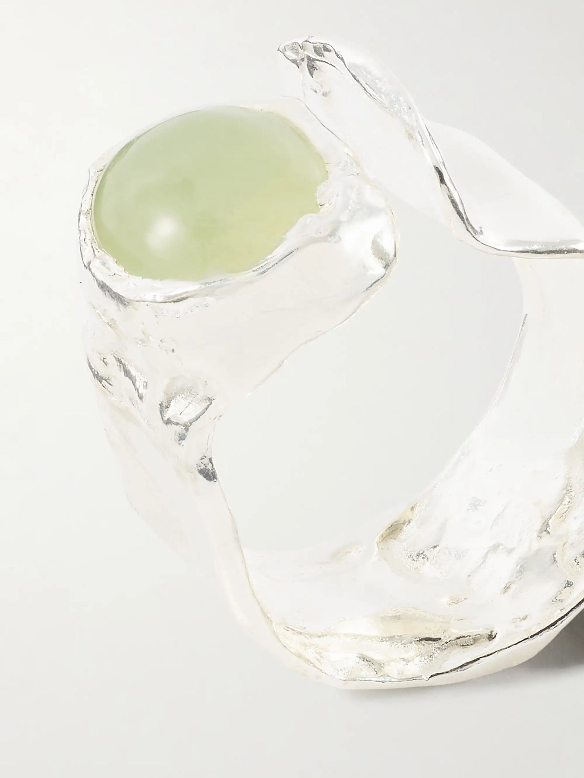 Uva Sterling Silver And Prehnite Ring