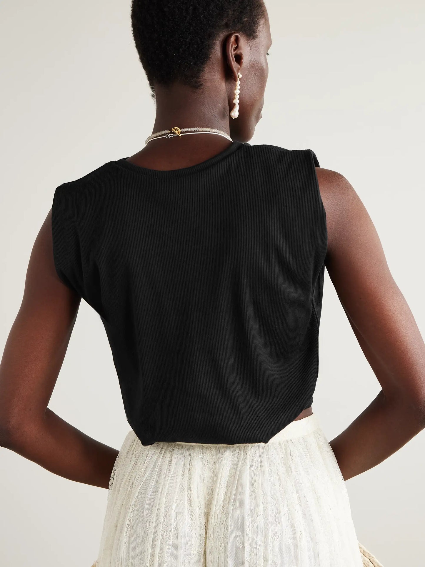 Muraya Cropped Jersey T-shirt