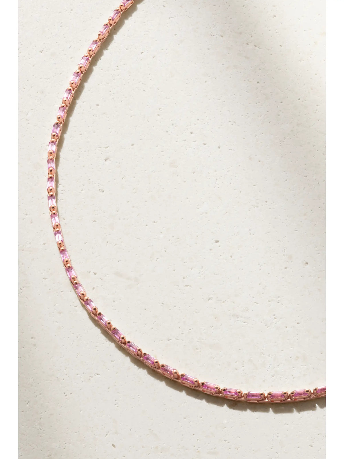 18-karat Gold Sapphire Tennis Necklace
