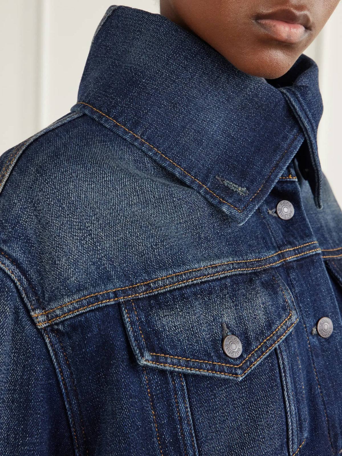 Acne Studios Gathered Denim Jacket