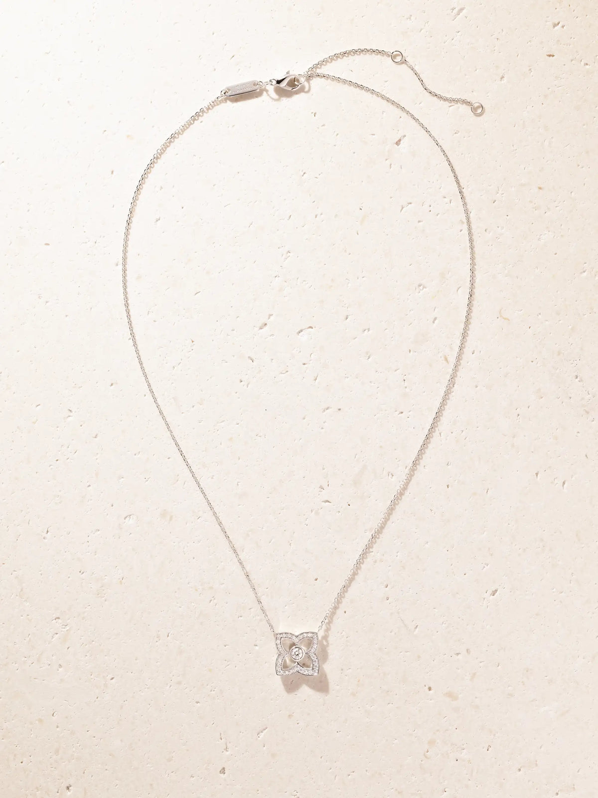 Lotus By De Beers 18-karat White Gold Diamond Necklace