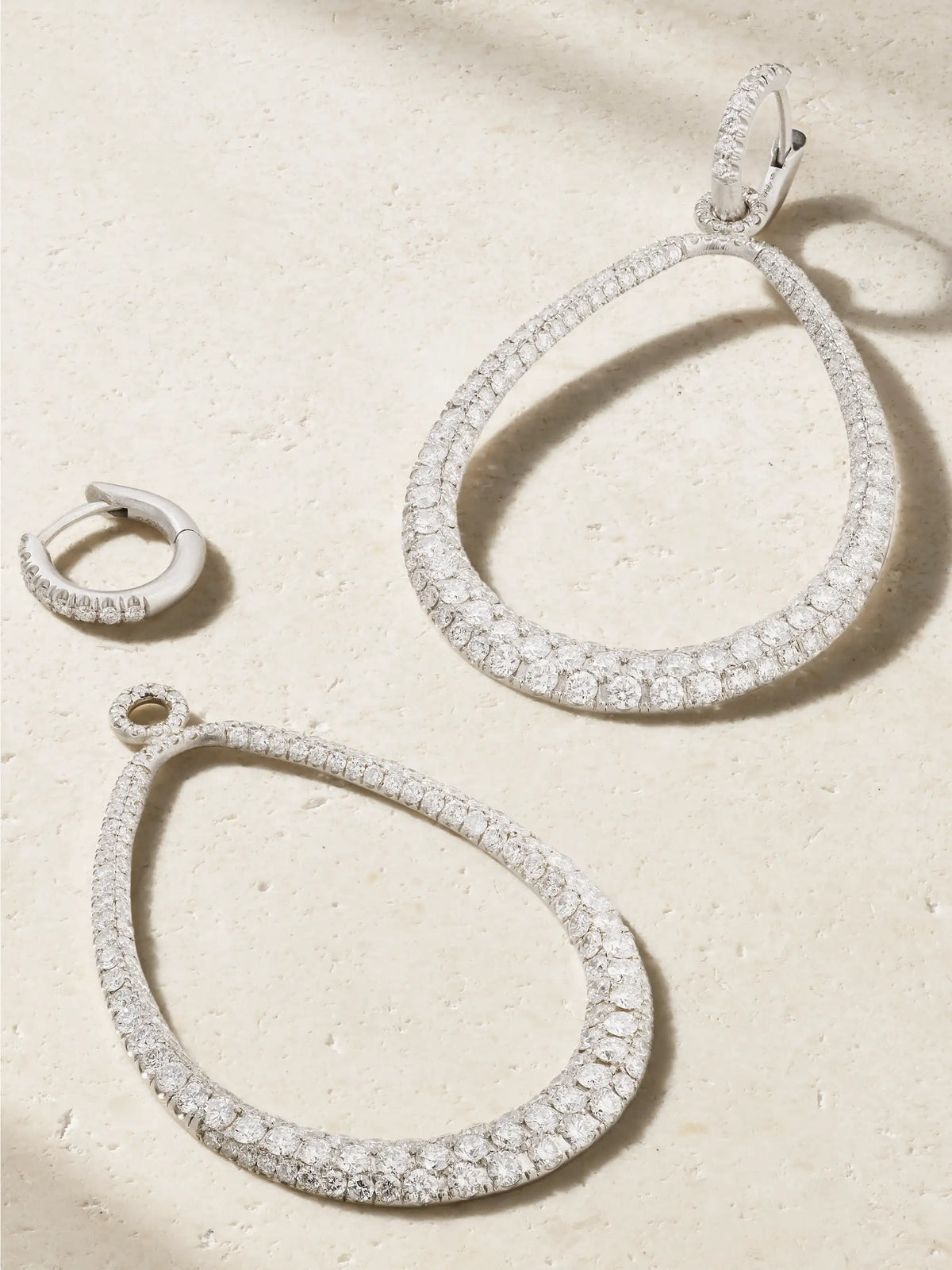 Swing 18-karat White Gold Diamond Hoop Earrings