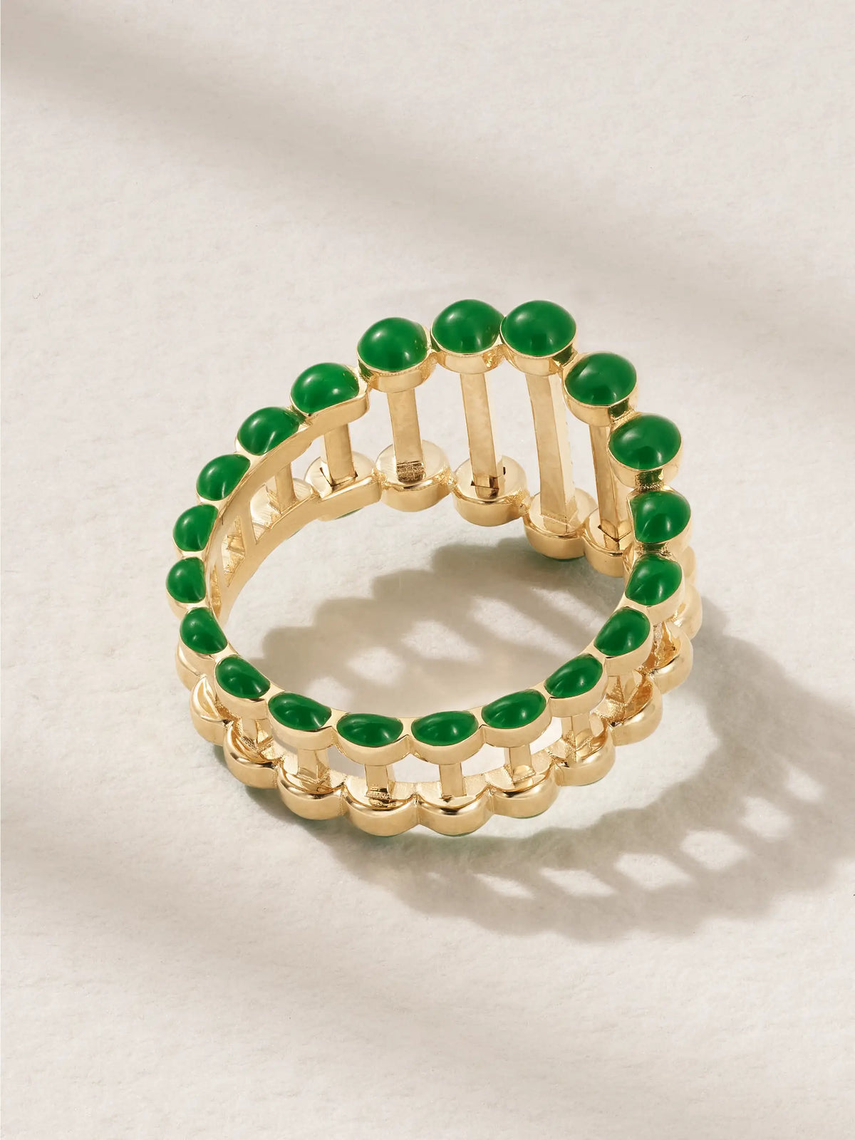 The Little Twiggy 18-karat Gold, Diamond And Enamel Ring