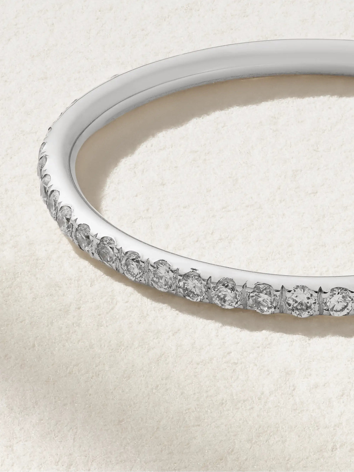 Thread 18-karat White Gold Diamond Ring