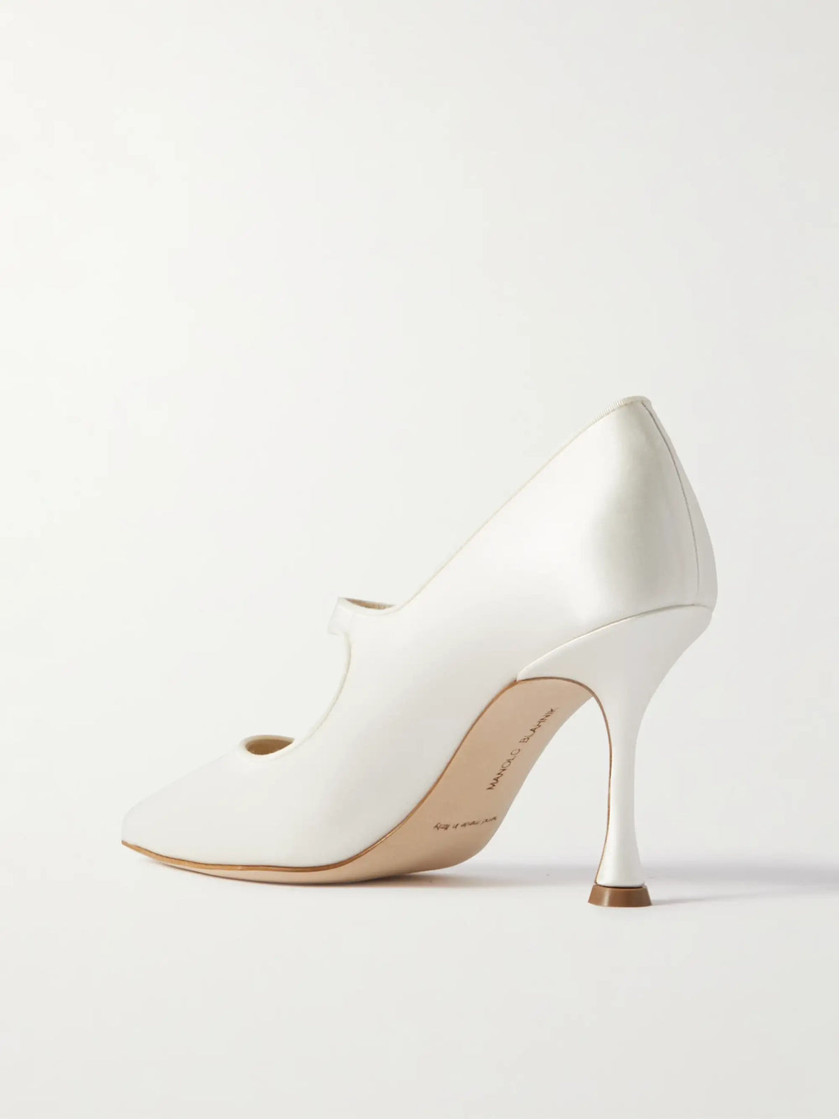 Campari Bridal 90 Grosgrain-trimmed Satin Mary Jane Pumps