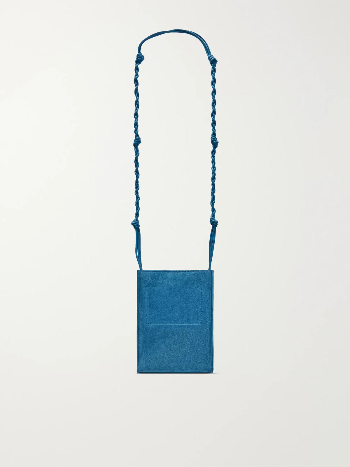 Tangle Small Leather-trimmed Suede Shoulder Bag