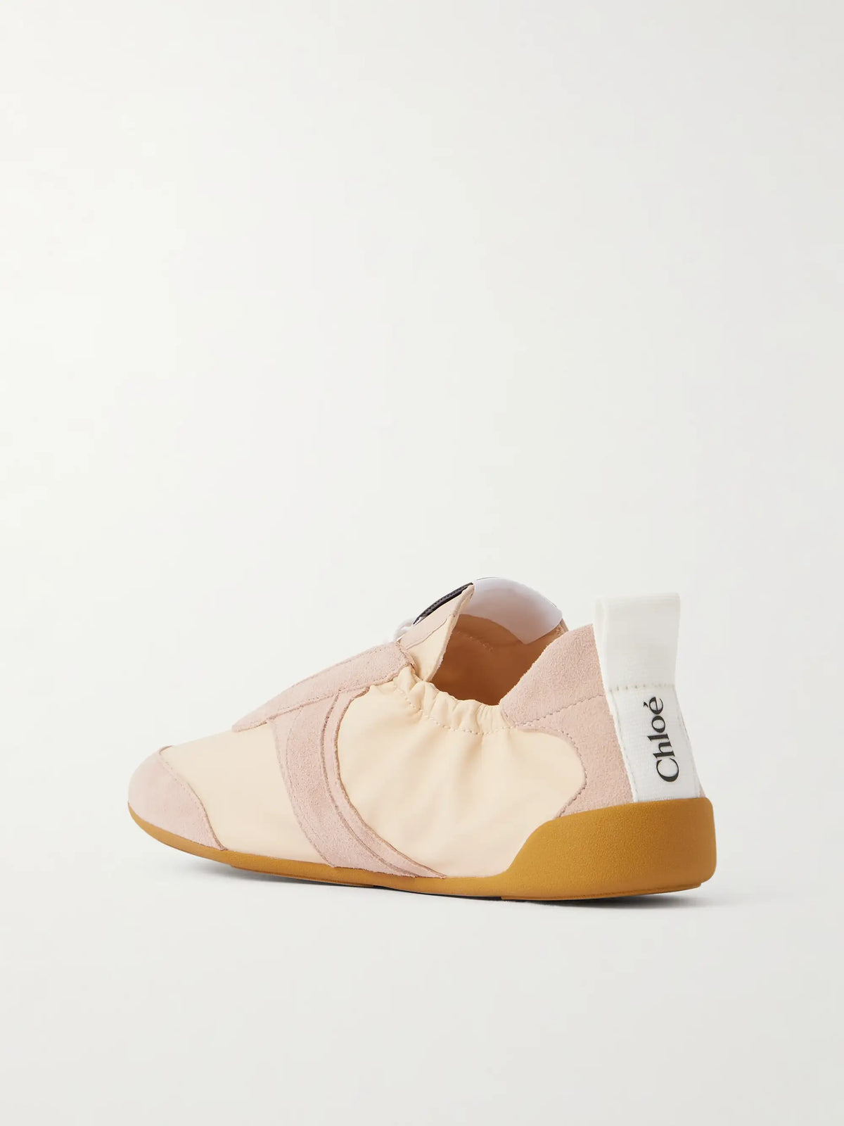Kick Suede-trimmed Shell Sneakers